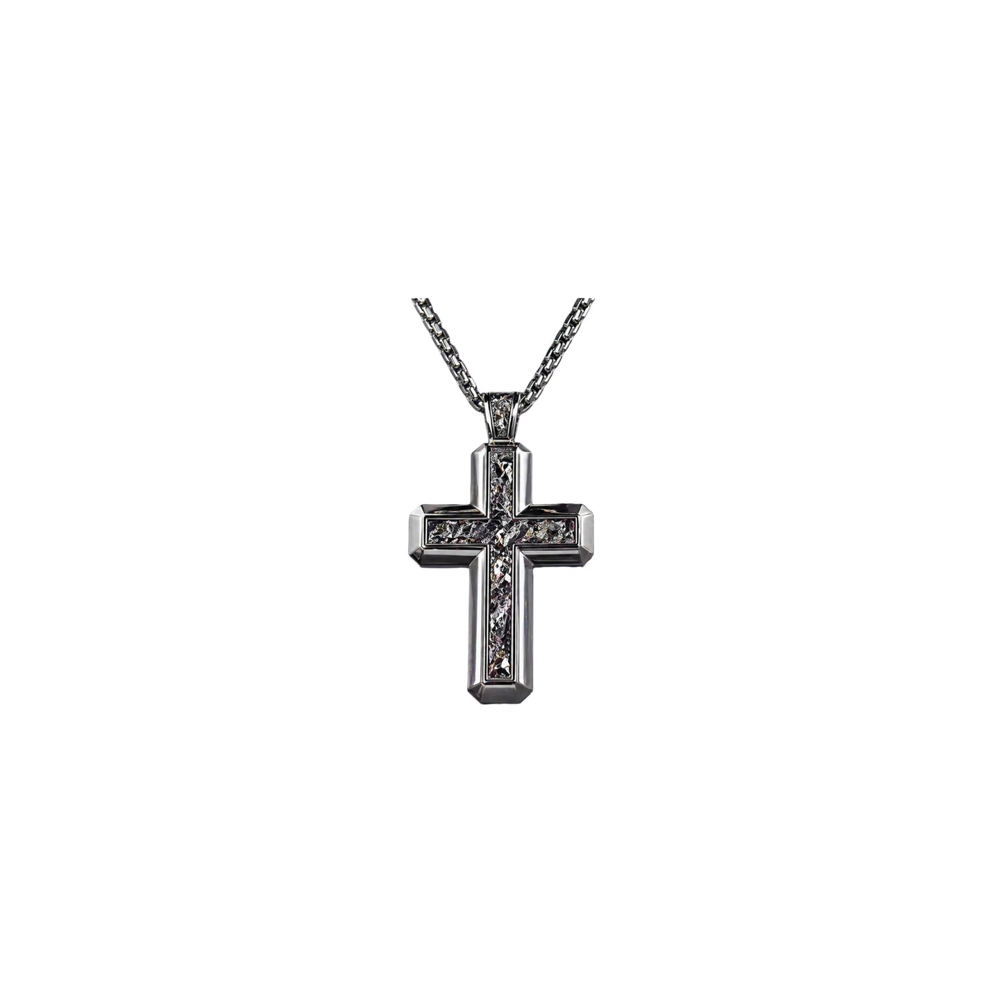 baby cross diamond charm