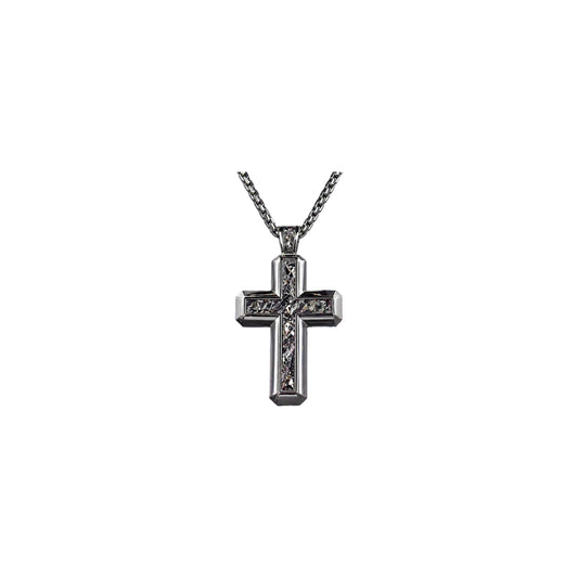 baby cross diamond charm