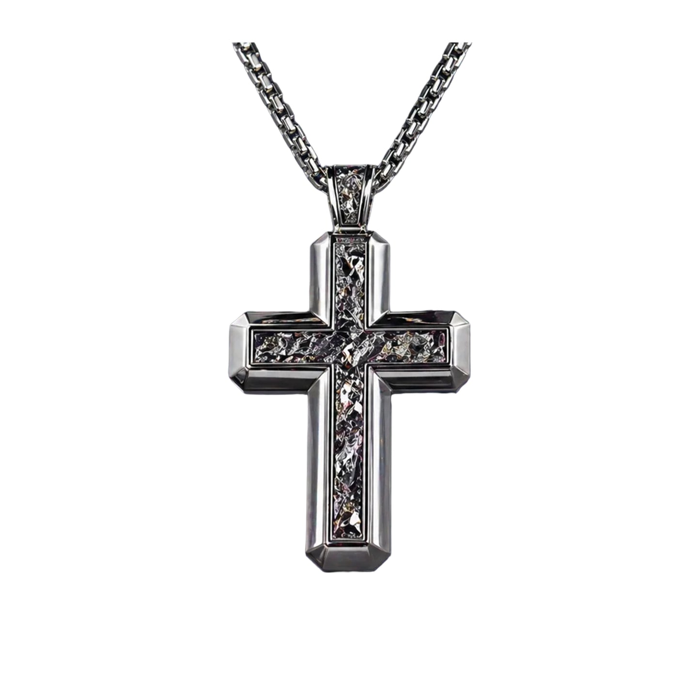 Large cross diamond charm