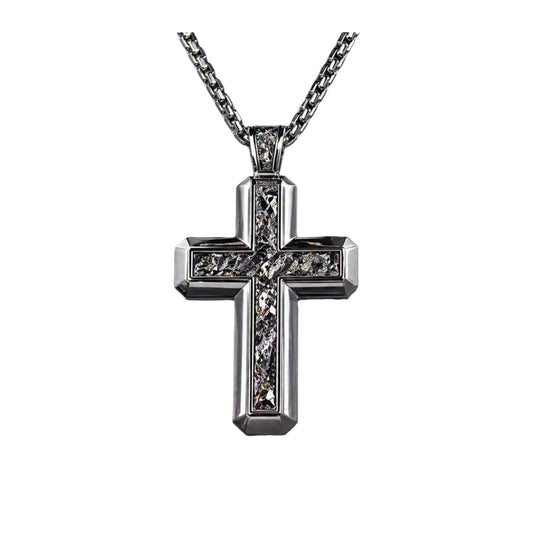 Large cross diamond charm