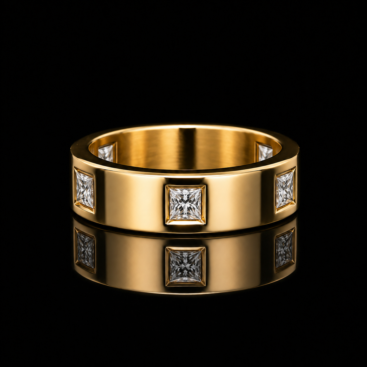 studs diamond ring -4p-